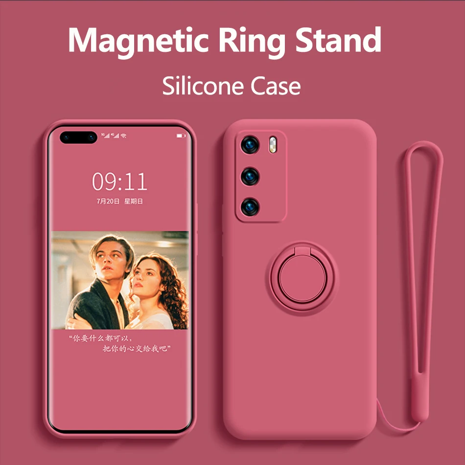 

Чехол для Huawei P30 Pro, силиконовый чехол с держателем, Coque Funda для Huawei Mate 30 20 Pro P40 5G Nova 6 SE, чехол для Honor 20