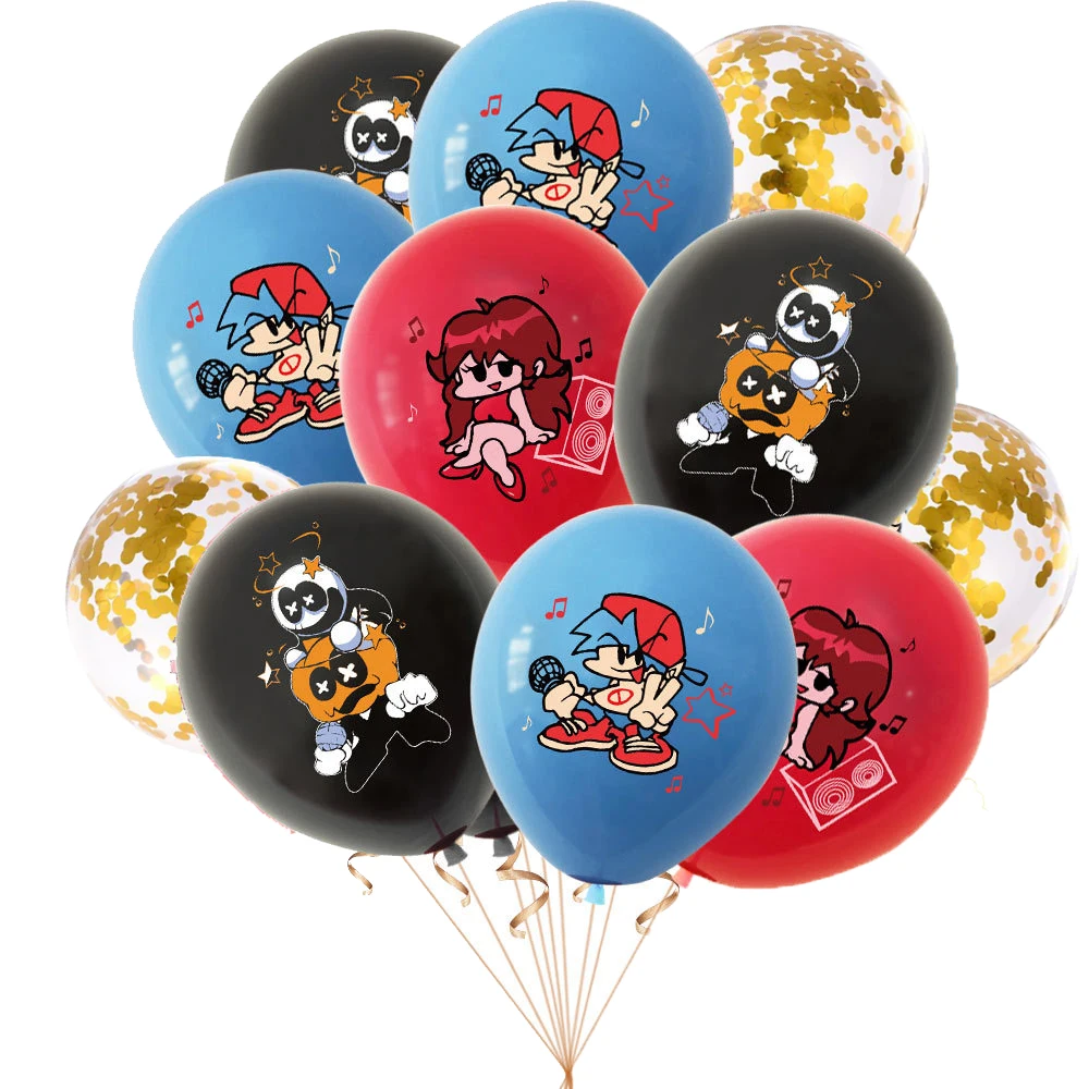 Пятничная ночь Funkin день рождения принадлежности цифры шары набор торт Топпер