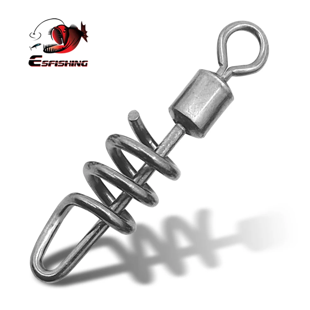 

KESFISHING 50 шт. подшипник качения поворотный разъем с винтовой защелкой Вертлюги рыболовные аксессуары из нержавеющей стали рыболовные снасти