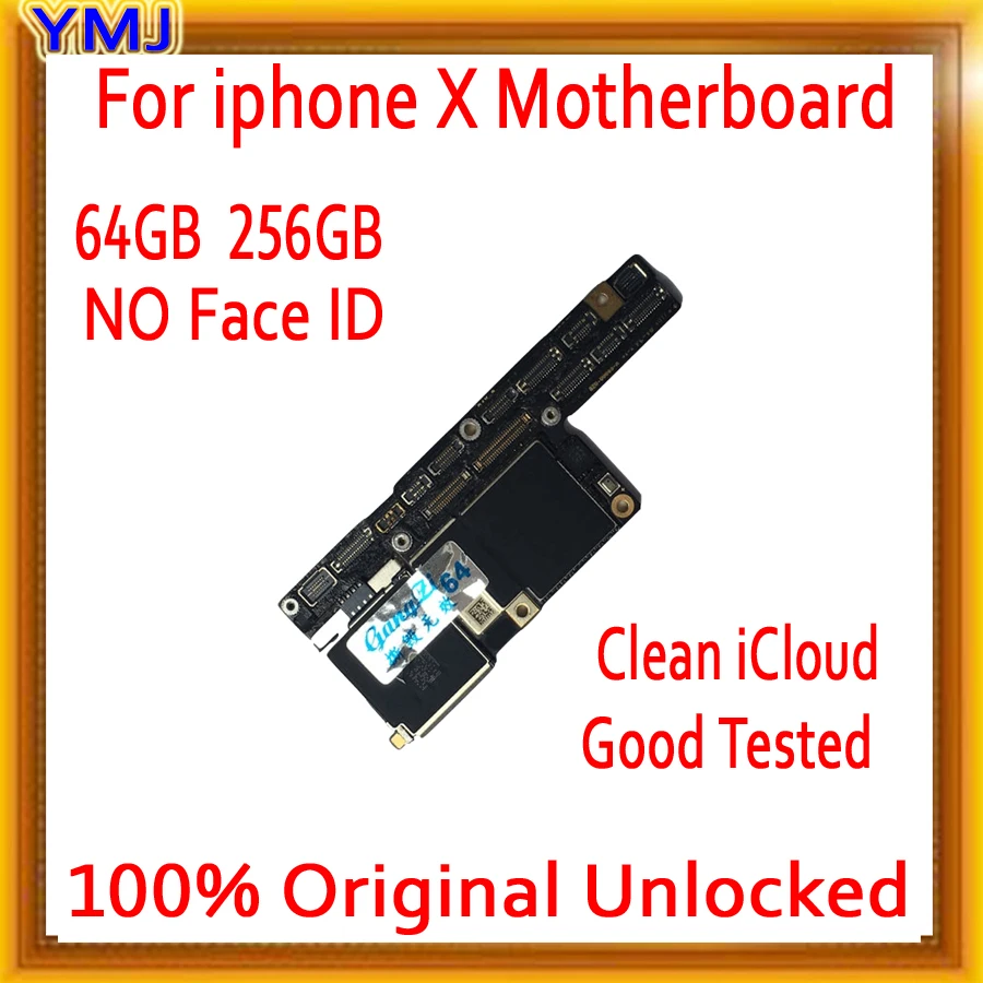Заводская Разблокировка для iphone X материнская плата с/без лица ID, бесплатный iCloud для iphone x материнская плата с системой IOS логическая плата