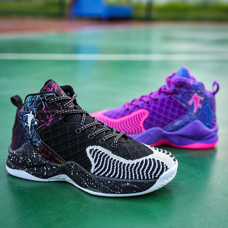 Баскетбольная обувь мужская дышащая спортивная с высоким верхом для улицы