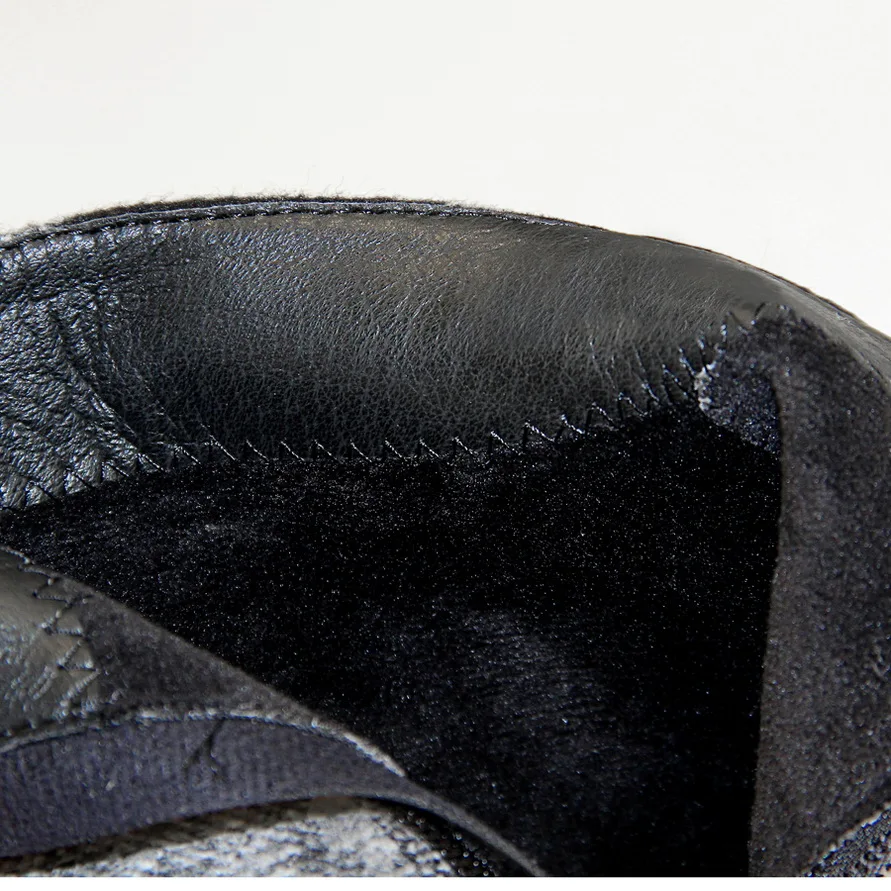 Зимние женские ботинки в европейском и американском стиле модные замшевые