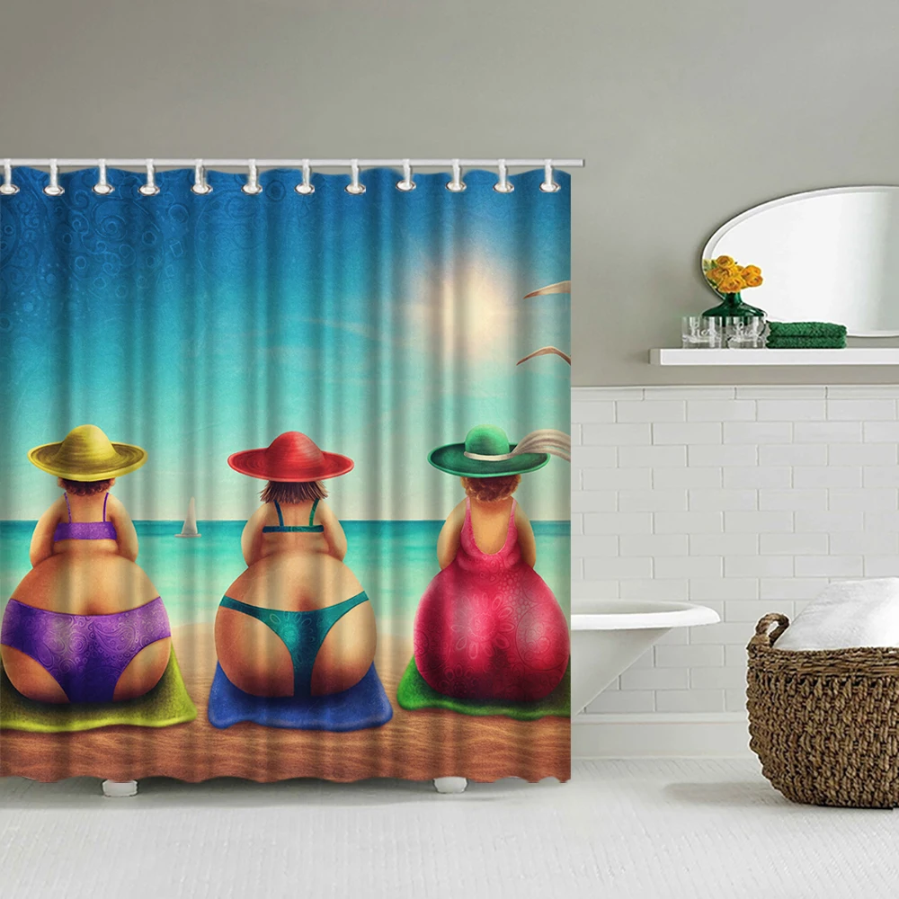 Бикини Женская занавеска для душа s пляжный занавес ванной водонепроницаемый