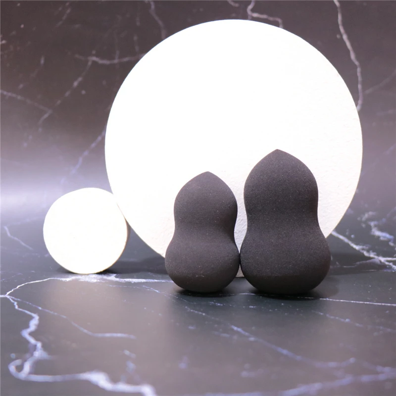 Черный аппликатор для макияжа супер мягкая губка блендер пудры гладкая основа