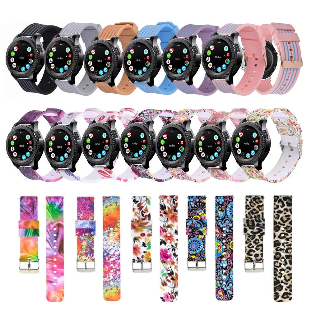 18 мм/22 мм/20 мм силиконовый браслет на запястье для смарт браслета Amazfit Bip/Amazfit GTS GTR 42