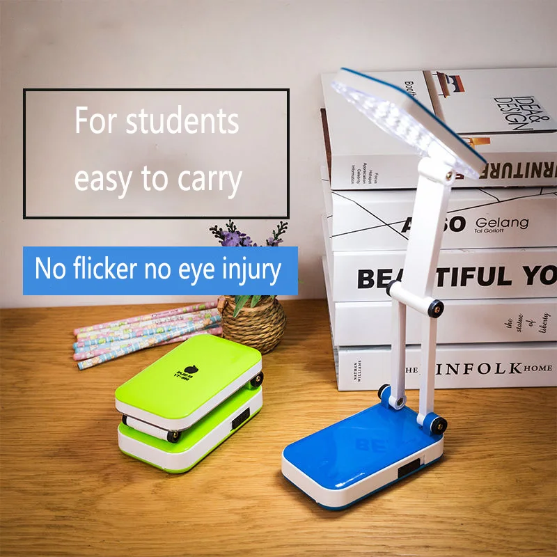 LED Desk Lamp Eye Protection Learning Rechargeable Folding Nightlight Bedroom Student Dormitory Artifact | Освещение