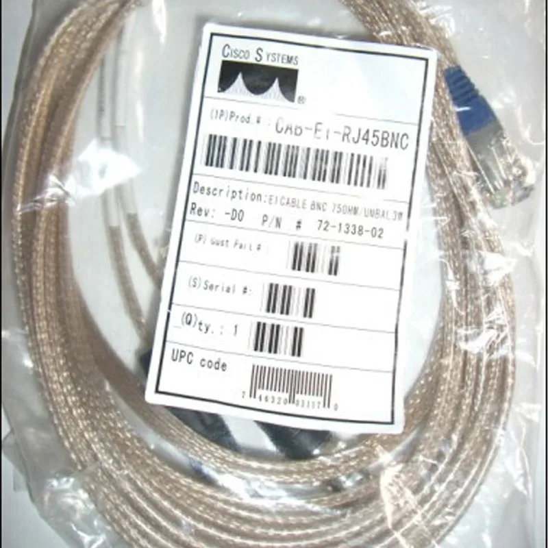 

For Cisco CAB-E1-RJ45/BNC RJ48 to BNC line 75 To 120 10FT High Temperature Wire 3 Meters
