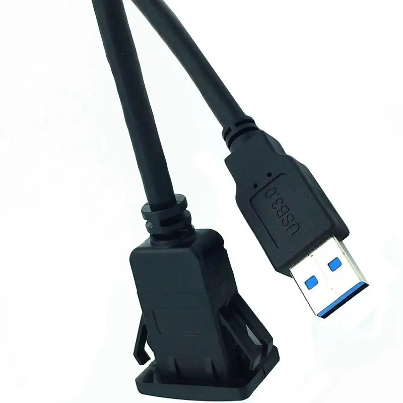 USB 3 0 Штекерный к женскому AUX смывной панельный Удлинительный кабель для