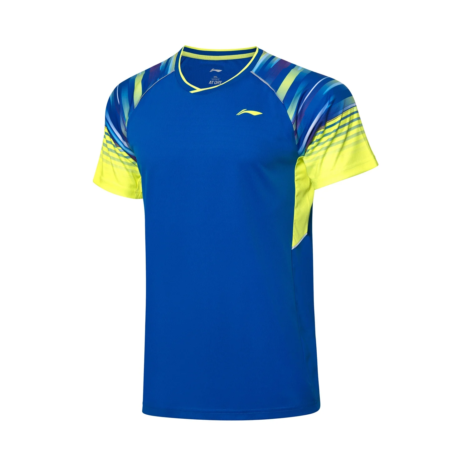 (Break Code) мужские костюмы для бадминтона Li-Ning соревнований сухая дышащая футболка с