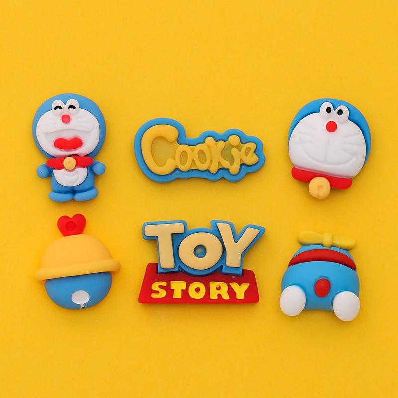 

10PCS DIY Apple Phone Case Jewelry Small Accessories Resin Accessories Doraemon Doraemon Material Accessories Cream Glue