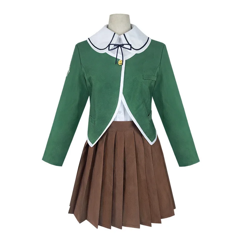 Аниме Danganronpa Chihiro Fujisaki Косплей костюмы Женское платье JK Униформа Комплект Костюм