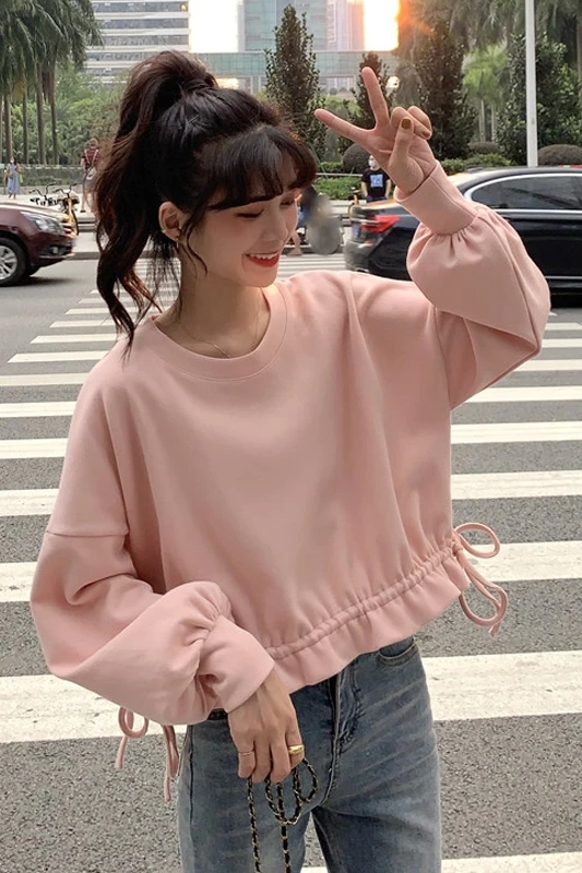 

Fashion Cute Sweatshirt Loose Harajuku Streetwear Korean Style Crewneck Aesthetic Sweatshirt Sudaderas Women's Clothing DB60WY