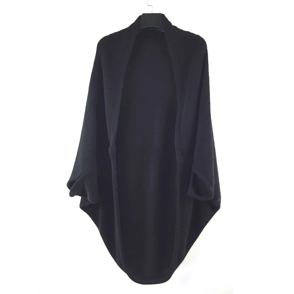 

Autumn Winter Spring Women Irregular Oversized Batwing Sleeve Knitted Sweater Tops Loose Cardigan Outwear Coat Shawl