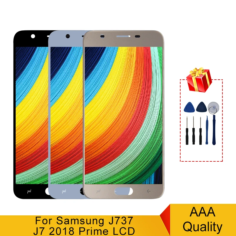 

100% оригинал для Samsung Galaxy J7 2018 J737 LCD J737A J737P J737V J737T LCD сенсорный экран дигитайзер дисплей запасные части