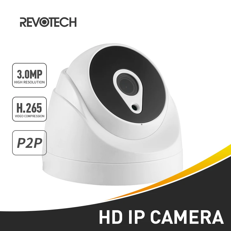 HD 3MP H.265 внутренняя IP камера 1296 P/1080 P купольная светодиодный ИК безопасности ONVIF