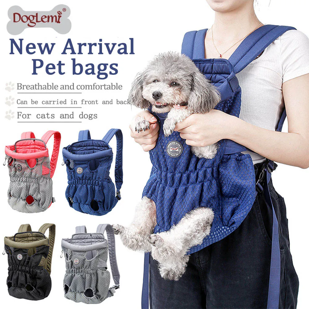 Mochila com Suporte Frontal para Pets Bolsa de Ombro Grande com Porta-cães e Gatos para Filhotes Acessórios de Pet Chihuahua