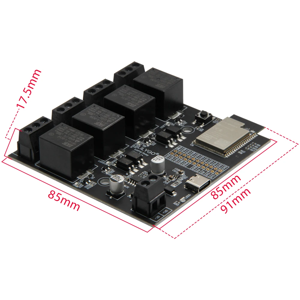 Лилиго®TTGO T-Relay ESP32 Chip DC 5V 4 группы реле Мб Flash IoT Поддержка Wi-Fi Bluetooth | Электроника