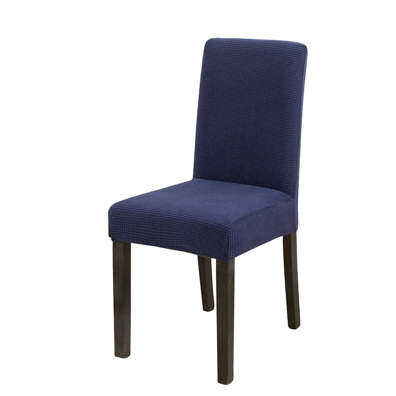 

solid Jacquard Chair Covers Spandex For Wedding Dining Room Office Banquet housse de chaise chair cover