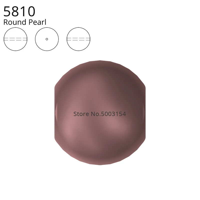 Velvet Brown 951 С украшением в виде кристаллов от Swarovski 5810 круглая жемчужная бусина с целый Просверленный отверстие Бисер для самостоятельного изготовления браслетов ювелирные изделия сделать штуцер - Цвет: Velvet Brown 951