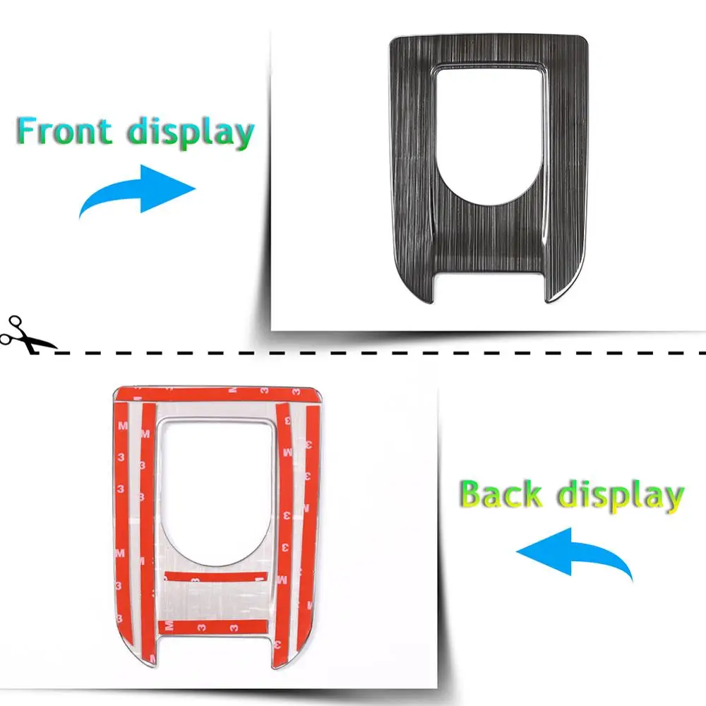 

Stainless Steel Black Brushed Gear Shift Panel Cover Interior Trim for Land Rover Discovery Sport 2015-2018 Model Accessories