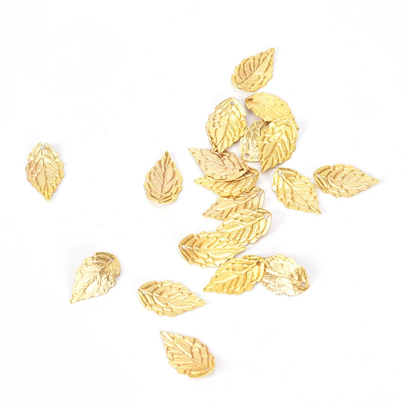 

20Pcs Leaves Filigree DIY Accessories Metal Crafts Connector For Jewelry Making