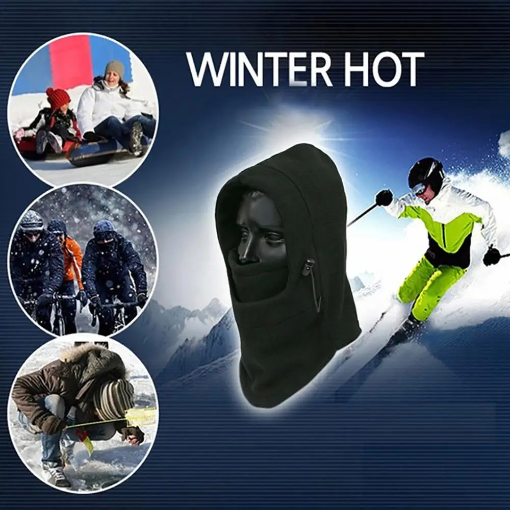 Зимняя Теплая Флисовая шапка мужская термальная плюс бархатная Толстая Лыжная