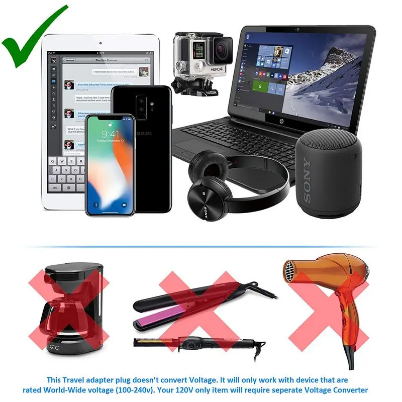 Американский адаптер для розетки американского стандарта европейская розетка