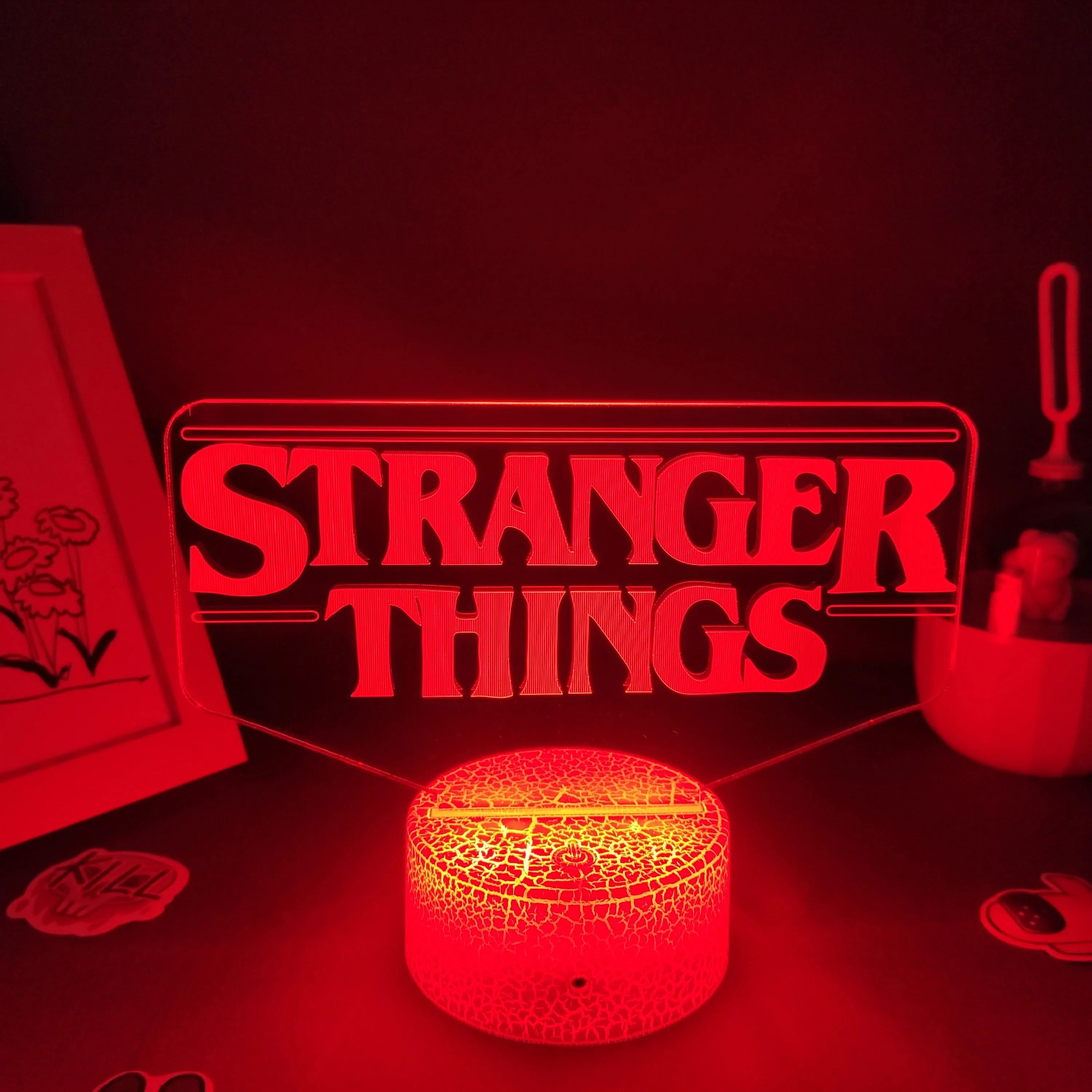 

Популярная американская ТВ-серия, 3D Лавовая Лампа, RGB светодиодные ночные светильники с USB, красочные подарки для друзей, спальня, прикроватн...