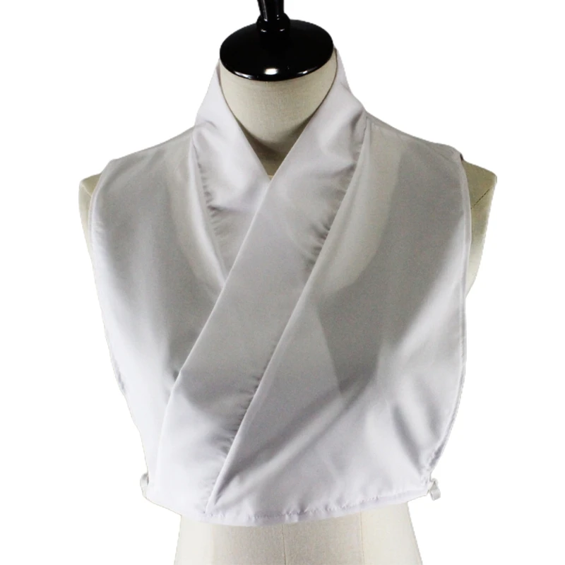 

Womens Vintage Chinese Style Hanfu Half Shirt Crop Top Wrap V-Neck Fake Collar