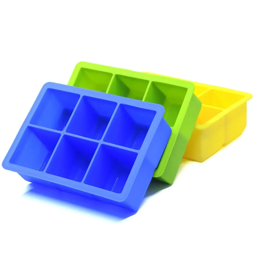 6 сеток Пищевой Силиконовый поднос для Льда Фруктовый кубик льда Сделай Сам форма
