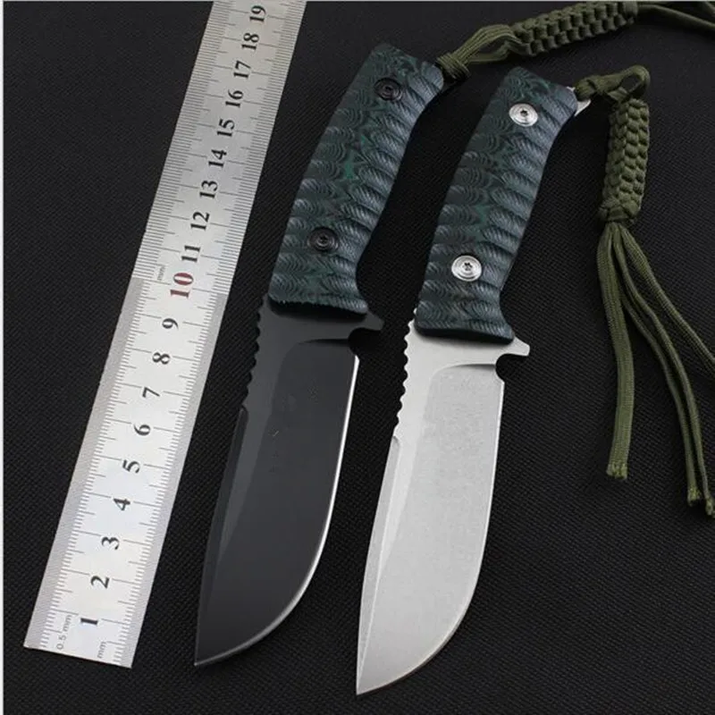 Высокое качество FX 131 фиксированным лезвием D2 черный зеленый Микарта ручка