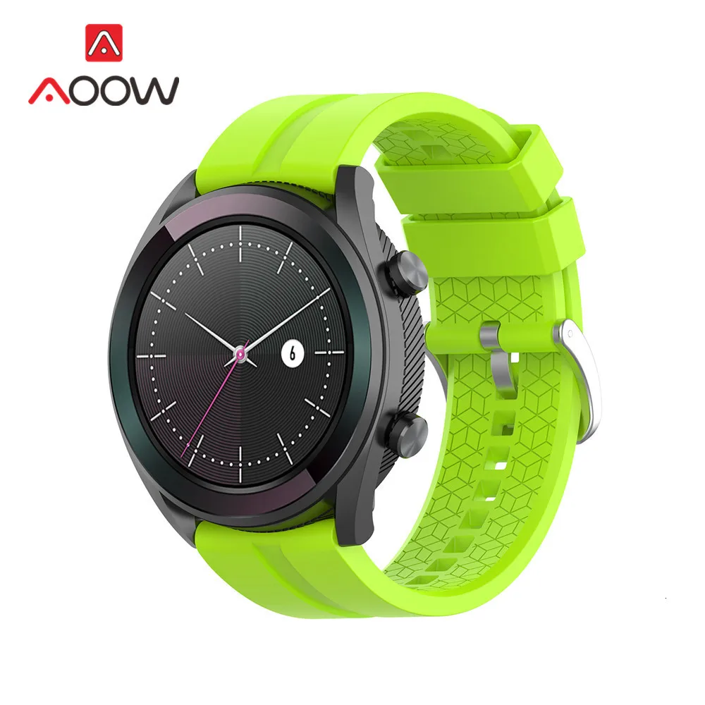 Мягкий спортивный силиконовый ремешок 22 мм для huawei Watch GT 2 Active/элегантный Honor Magic быстросъемный браслет для умных часов