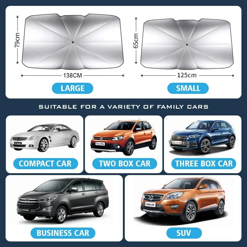 

Car Sun Shade Protector Parasol Auto Front Window Sunshade Covers Car Sun Protector Interior Windshield Protection Accessories