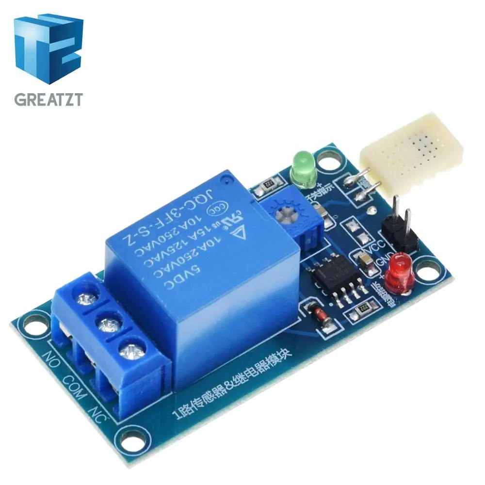 Модуль релейного переключателя датчика влажности GREATZT HR202 постоянный ток 5 В 1