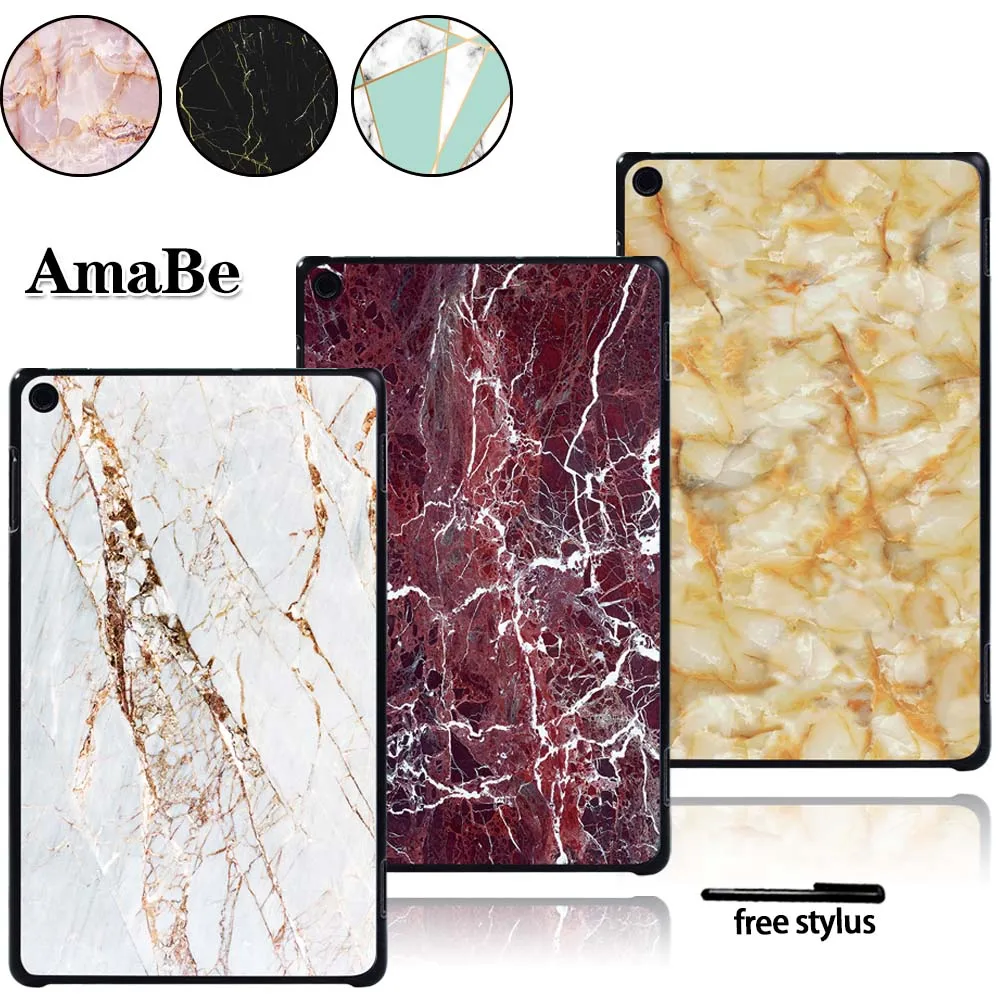 

Plastic Marble Pattern Slim Shell Case Cover For Amazon Fire HD 8 (6th/7th/8th Gen, 2016 2017 2018 Release)