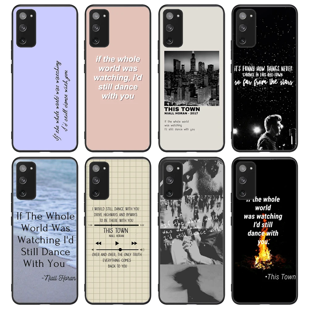 

For Samsung Galaxy Niall Horan This Town Soft TPU Border Samsung Galaxy Case
