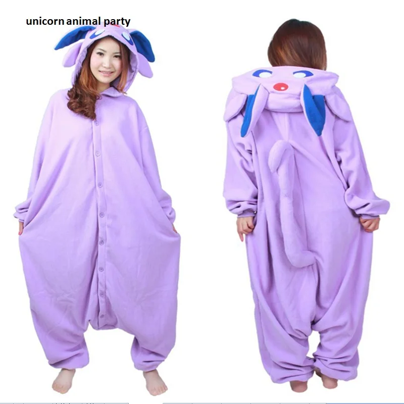 Kigurumi Взрослый Аниме Покемон косплей костюм черный умбреон Боди унисекс