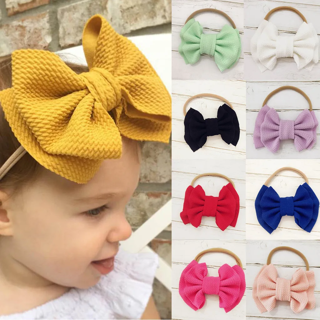 Детская повязка на голову с бантом для девочек полиэстер Солнцезащитная шляпа