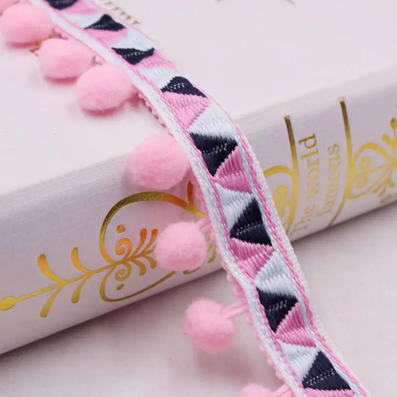 Кружевная лента аксессуары для шитья помпоны с кисточками отделка бахрома