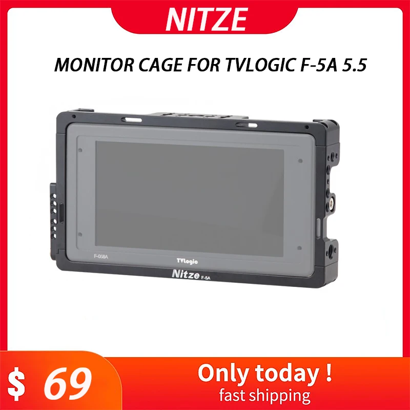 Клетка для монитора Nitze TVLogic F-5A 5 с зажимом кабеля HDMI бесплатная доставка новый