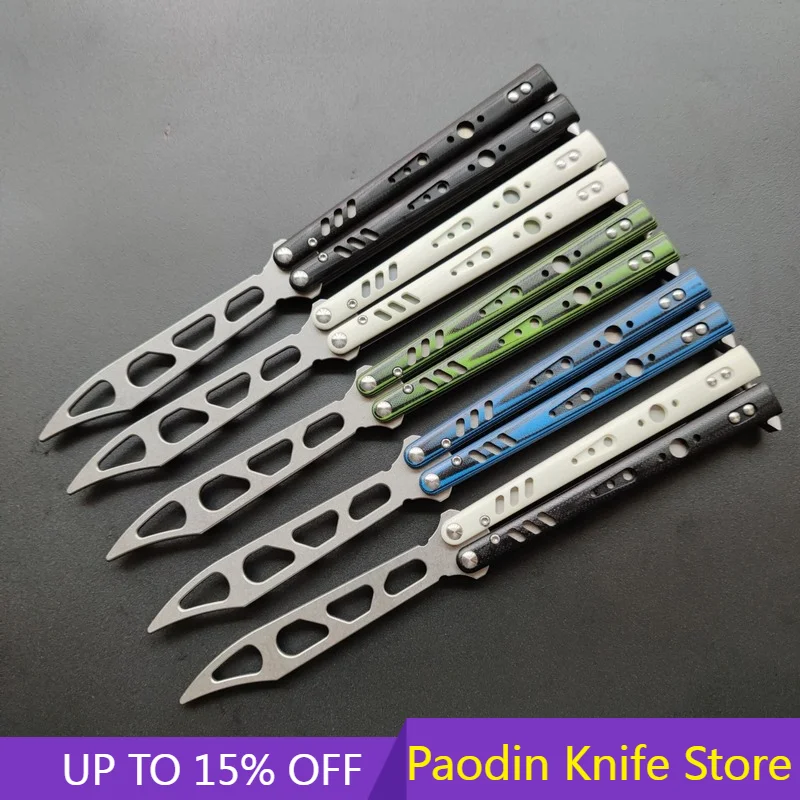 

Baliplus BRS Replicant Butterfly тренировочный нож втулки сэндвич G10 + титановая ручка D2 лезвие EDC карманный тактический нож подарок