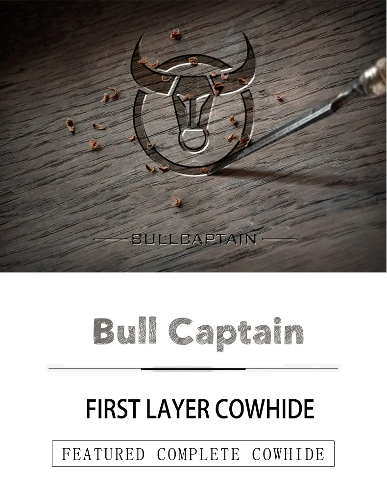 BULLCAPTAIN RFID мужской кожаный кошелек, мужской кошелек для монет на молнии, кошелек для карт, кошелек для монет, держатель, сумка для кредитных карт