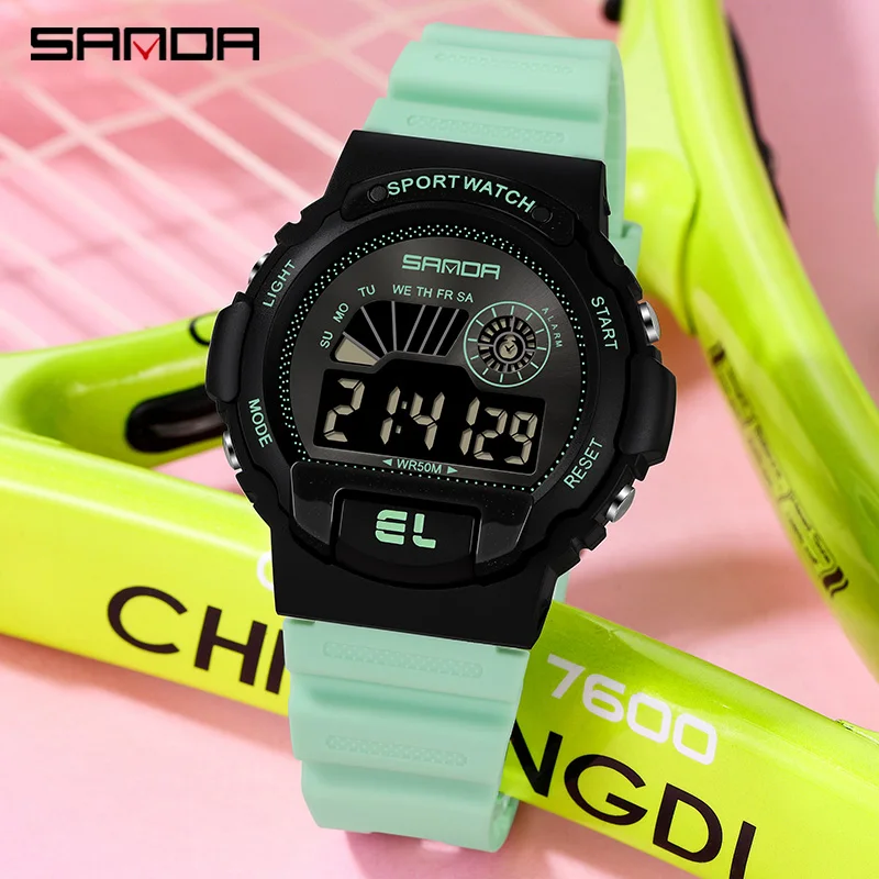 

SANDA Children LED Display Digital Watches Fashion Outdoor Sport Waterproof Multifunction Watch Boy Girl Gift Clock Montre femme