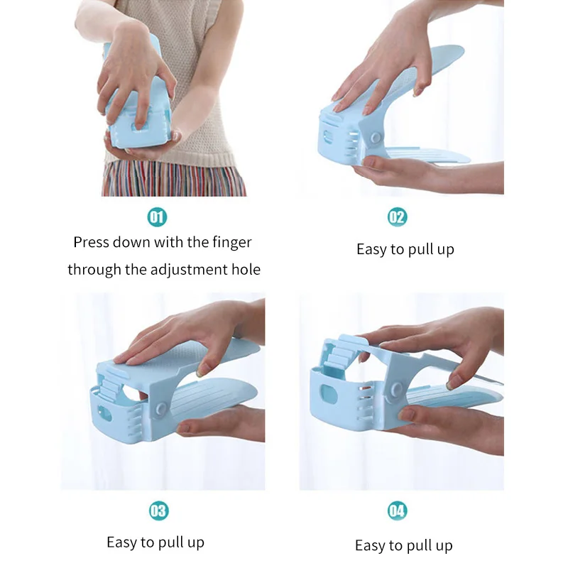 10 шт. прочный регулируемый стеллаж для хранения обуви поддерживающий слот