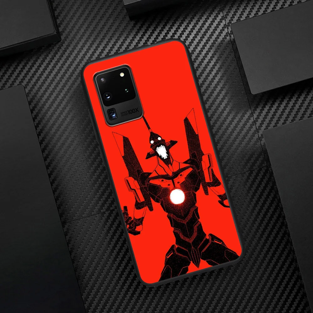 

EVA EVANGELION Anime Phone Case Cover Hull For Samsung Galaxy S 6 7 8 9 10 e 20 Edge Note 8 9 10 Plus black Prime Painting Coque