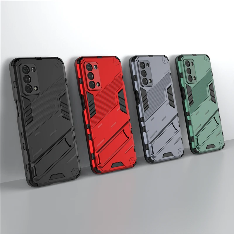 

For OnePlus Nord N200 5G Case Cover for OnePlus Nord N200 5G Protective Cover Punk Armor Shell Kickstand Hard PC Phone Case Capa