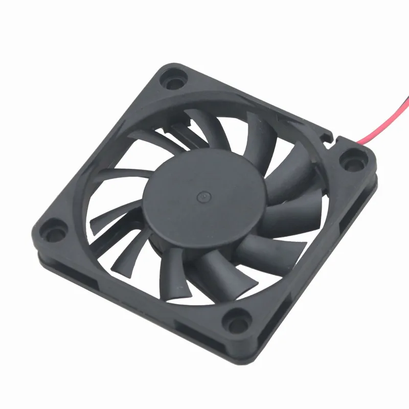 2 шт. Gdstime 2Pin DC 5 в 12 В 24 в 24 вольт 6 см 60x60x10 мм 60 мм двойной шариковый подшипник Бесщеточный вентилятор охлаждения 60 мм x 10 мм кулер