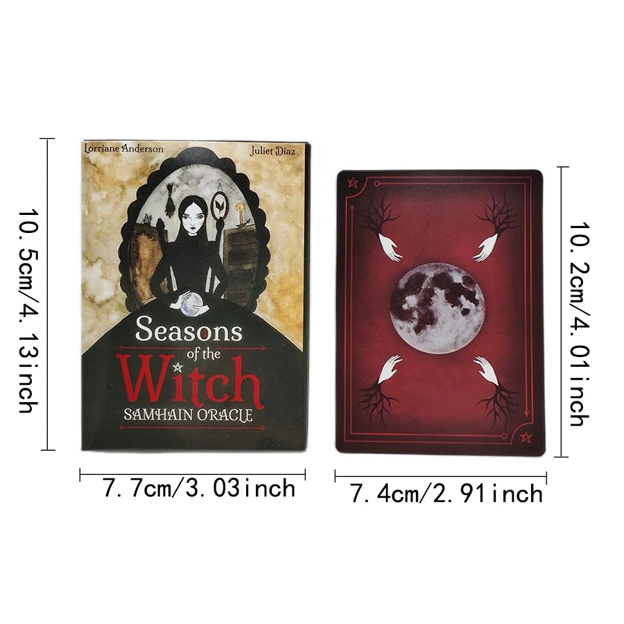 Сезоны ведьмы Таро колода полная английская гадания карточка особая Семейная