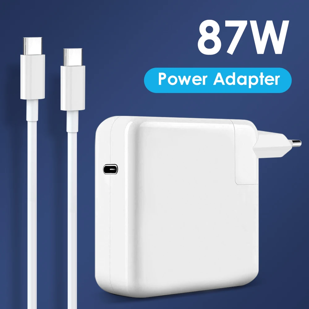 

NORTHJO 87W USB C PD Laptop Charger Power Adapter with Type C Charging Cable for MacBook Pro Air 13 15 16 Inch AU UK EU Plug
