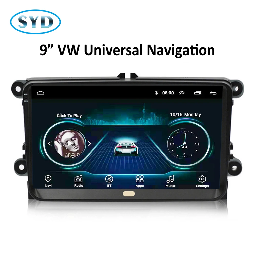 Android 8 1 Автомобильный GPS мультимедийный плеер для V W Skoda Octavia golf 5 6 touran passat B6 polo авто